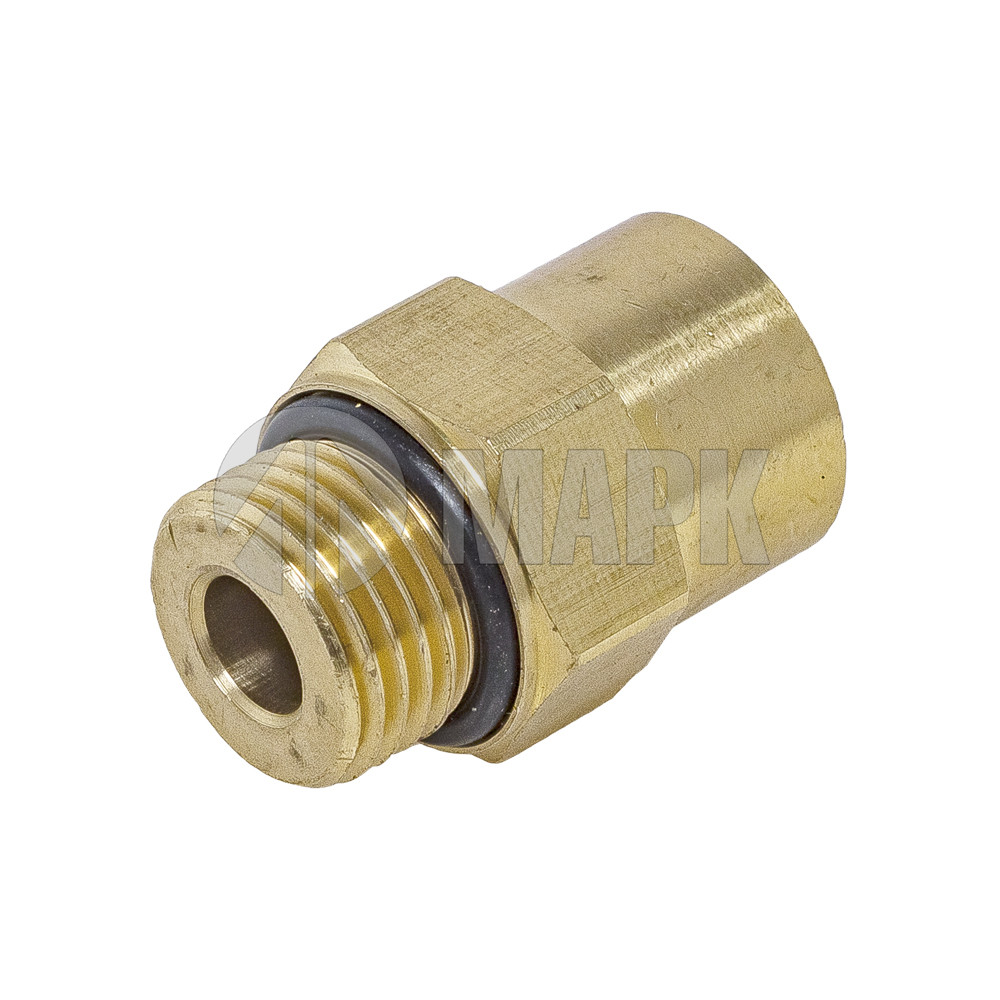 Соединитель трубки ПВХ,полиамид d=12мм М12х1.5 наруж резьба (фитинг прямой) латунь (Аналог CAMOZZI)