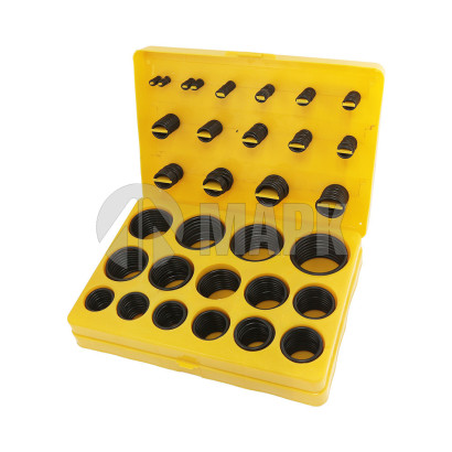  Набор колец уплотнительных (366-386 предметов) в коробке Желтая