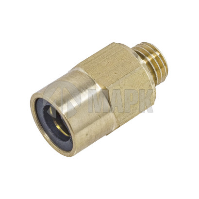 9512 10-M12X1,5 (4167) Соединитель трубки ПВХ,полиамид d=10мм М12х1.5 (фитинг прямой) латунь (Аналог CAMOZZI)