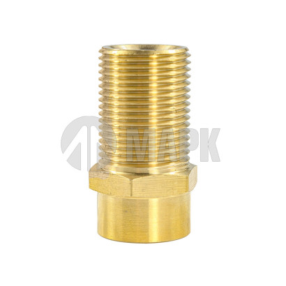 9590 12-M20X1.5-S01 (4942) Соединитель трубки ПВХ,полиамид d=12мм М20х1.5 (фитинг прямой латунь, КОНУС) (Аналог CAMOZZI)