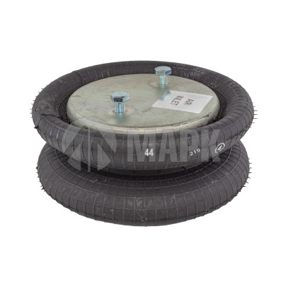 AU 34220-2P Пневморессора FD200-191 двойной сильфон Scania/SAF(2 отв.+возд./2 отв. - 180°) (Sampa)