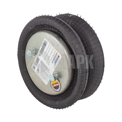 AU 34220-2P Пневморессора FD200-191 двойной сильфон Scania/SAF(2 отв.+возд./2 отв. - 180°) (Sampa)