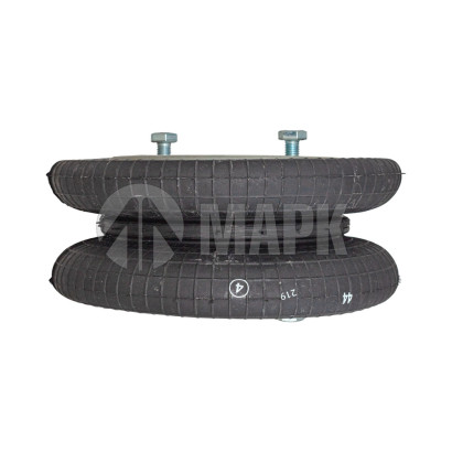 AU 34220-2P Пневморессора FD200-191 двойной сильфон Scania/SAF(2 отв.+возд./2 отв. - 180°) (Sampa)