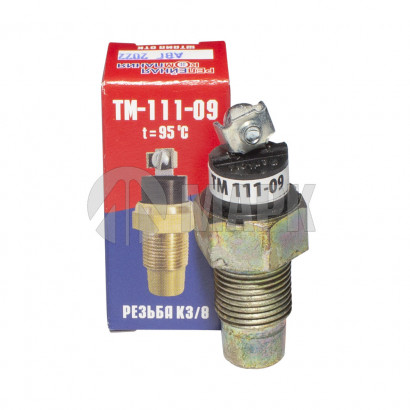 ТМ 111-09 Датчик ТМ-111-09 сигнализатора температуры охлаждающей жидкости (винт М4, t=95 градусов) РелКом
