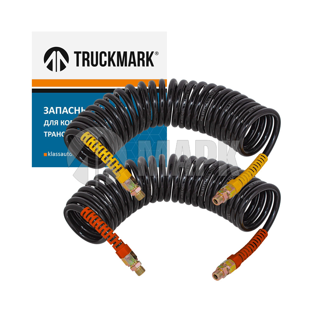 Шланг воздушный Евро 7,5 м (красный+желтый) штуцер М16 (TRUCKMARK)