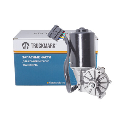 М3730-04 Моторедуктор стеклоочистителя 24В, 80Вт плоский разъем (аналог HTWM-24-5/4) для а/м МАЗ (TRUCKMARK)