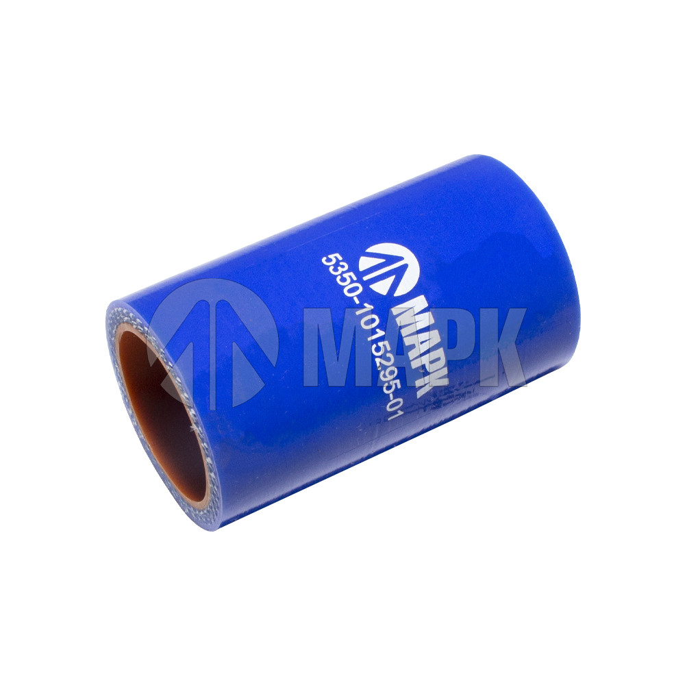 Патрубок радиатора нижний (силикон) синий (Ф32х70) (МАРК)