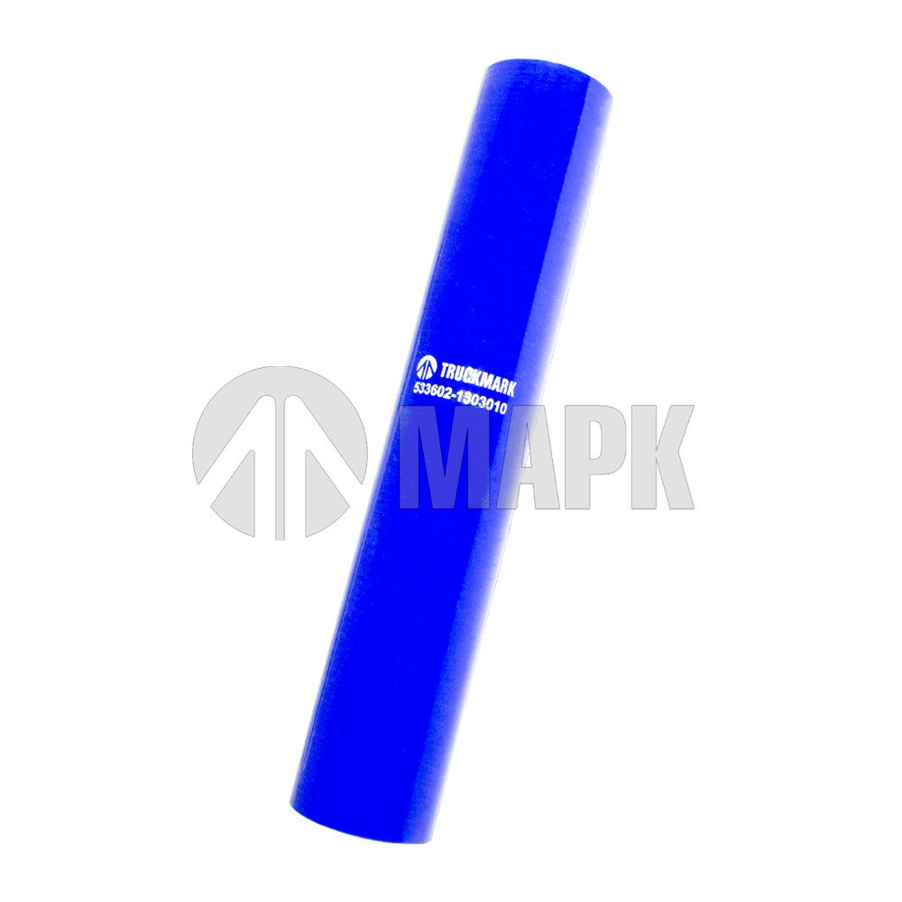 Патрубок радиатора верхний (силикон) синий (Ф42x270) (TRUCKMARK)