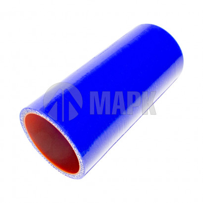 4308-1303027-01 Патрубок радиатора нижний (силикон) синий (Ф50x130) (TRUCKMARK)