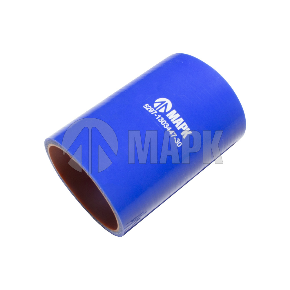 Патрубок радиатора (силикон) синий (Ф60x100) (МАРК)