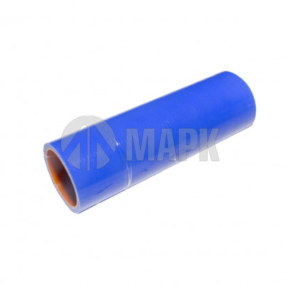 33021-1303026-10 Патрубок радиатора нижний (силикон) синий (Ф44х170) (МАРК)