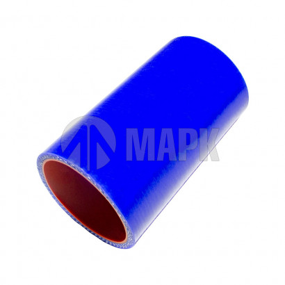 63621-1303010 Патрубок радиатора верхний (силикон) синий (Ф54x115) (TRUCKMARK)