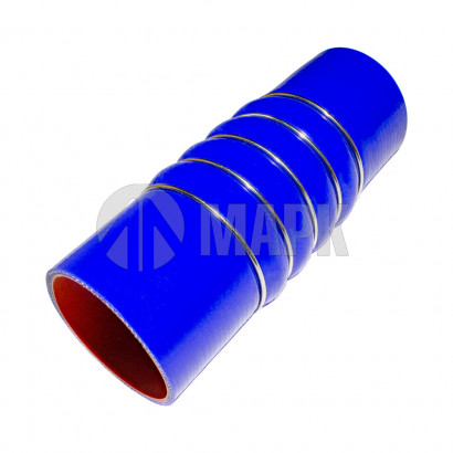 5010315918 Патрубок интеркулера (силикон) синий (Ф80х235, 5 колец) (TRUCKMARK)