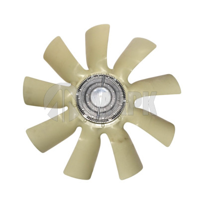 20009741 Крыльчатка вентилятора D=704мм 9 лоп. в сборе с вязкомуфтой а/м КамАЗ с дв.WEICHAI (BorgWarner)