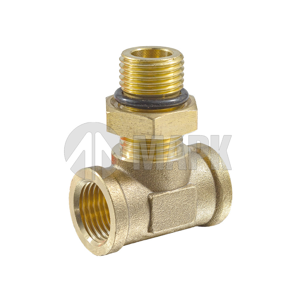 Соединитель трубки ПВХ,полиамид М16 внут-М16 наруж-М16 внут (фитинг тройник латунь) (Аналог CAMOZZI)