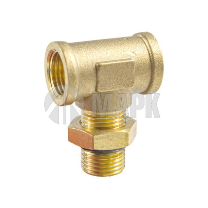 9422 М16-M16X1,5-М16 (4938) Соединитель трубки ПВХ,полиамид М16 внут-М16 наруж-М16 внут (фитинг тройник латунь) (Аналог CAMOZZI)