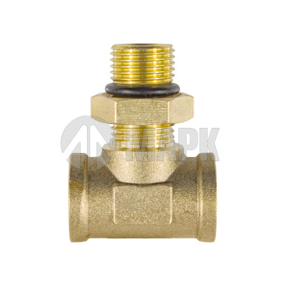 9422 М16-M16X1,5-М16 (4938) Соединитель трубки ПВХ,полиамид М16 внут-М16 наруж-М16 внут (фитинг тройник латунь) (Аналог CAMOZZI)