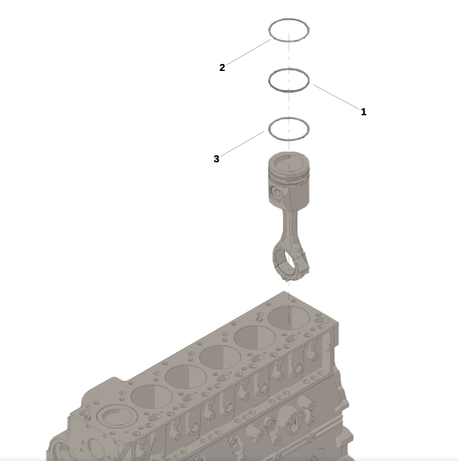 Кольца поршневые R1 (+0,5) на 1 цил. (4/6ВТ) Аналог