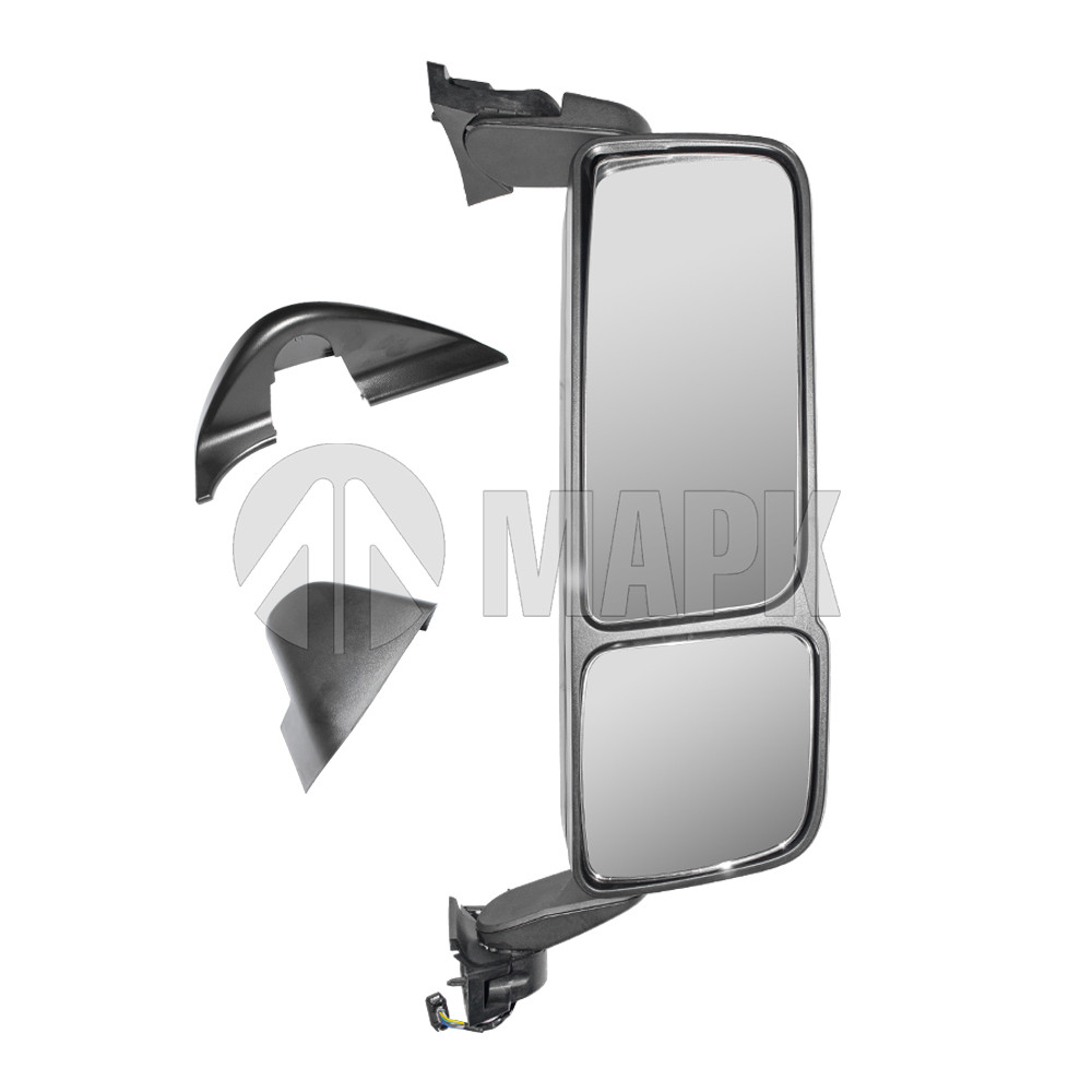 Зеркало основное правое MB Actros MP4 A9608102219 (24V, с подогревом и эл.регул) (Sampa)