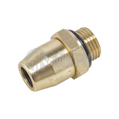 INF.11.1610 (6593) Соединитель трубки (аналог 800100801615)М16хТ10 (фитинг прямой латунь)