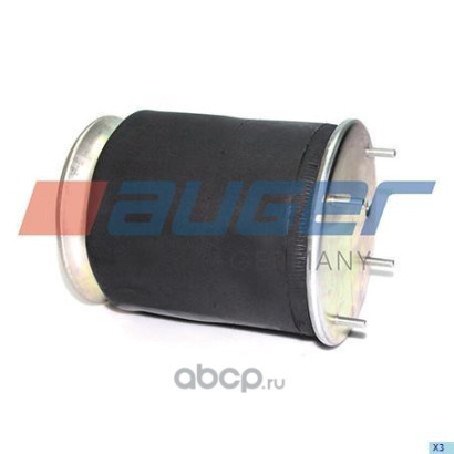 AU 34813-K Пневморессора 813MB с металлическим стаканом ТОНАР/Schmitz (4 шп.+1 отвер. под возд.) (Auger)