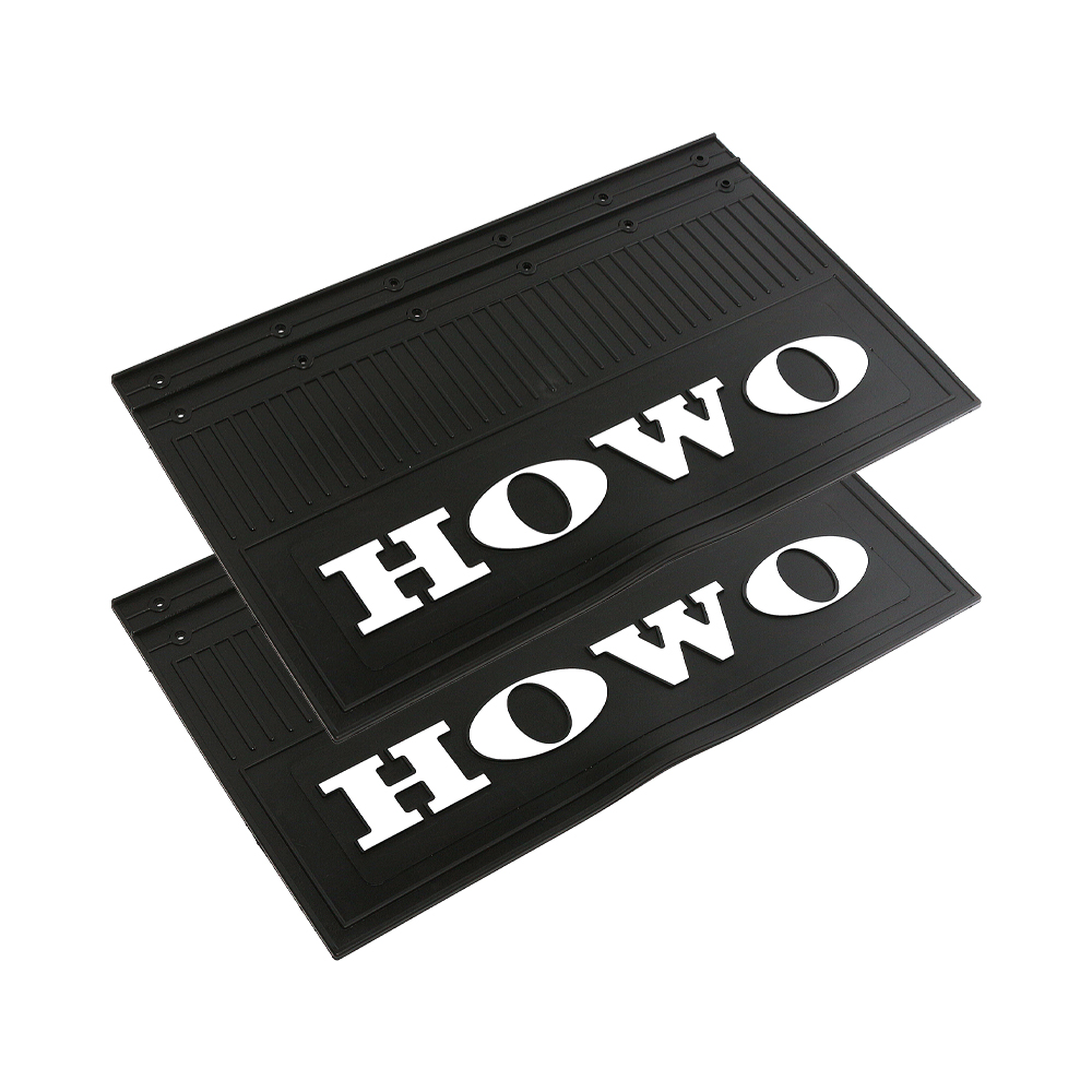 Брызговик HOWO (360x580) белые буквы, комплект из 2-х шт.