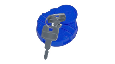 Крышка бака AdBlue (мочевины) d=40 (пласт. с ключом) (синяя)