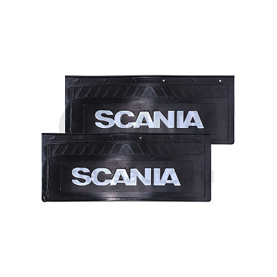 Брызговик SCANIA (270x660) белые буквы, комплект из 2-х шт.