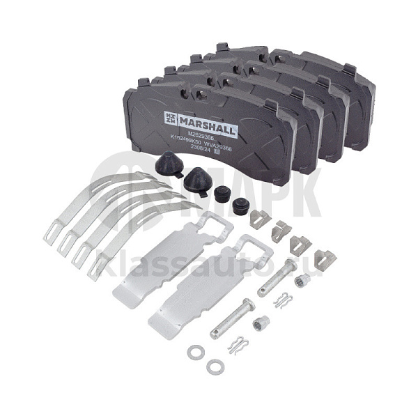 Колодки дисковые K152499K50 DONGFENG GX, JAC K7 передняя/задняя ось (Marshall)