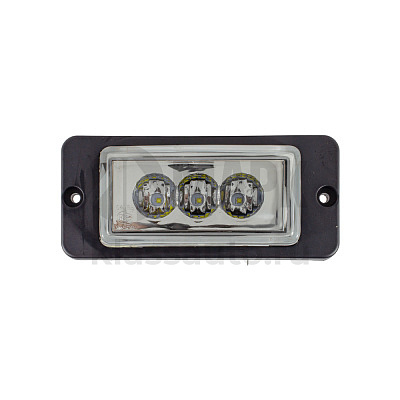 Фара противотуманная ЕВРО а/м КАМАЗ (рестайл.) 3 LED светодиодная 15W (ZK-04-159)