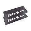 Брызговик HOWO (270x660) белые буквы, комплект из 2-х шт.