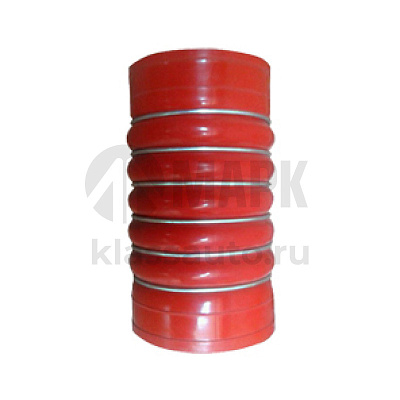 Патрубок интеркуллера A0020945582 (красный) (D=115mm/L=210mm/6кол.) КамАЗ 5490/ MB Axor (SAMPA)
