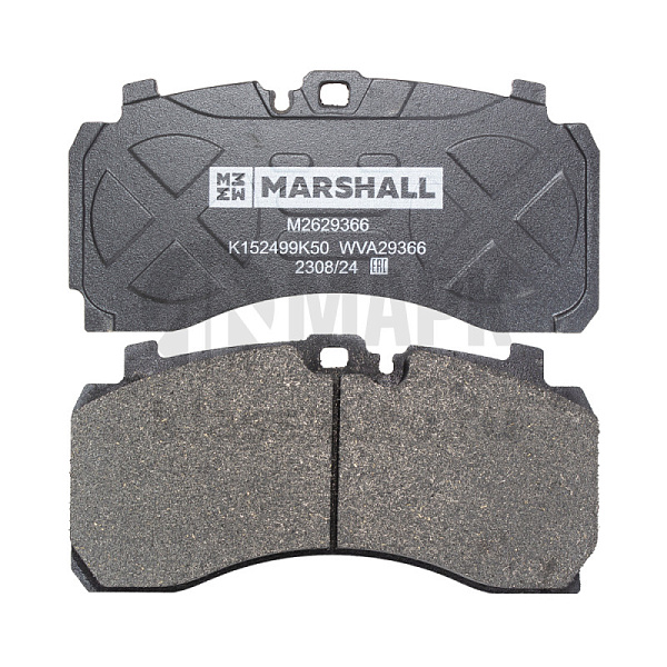 Колодки дисковые K152499K50 DONGFENG GX, JAC K7 передняя/задняя ось (Marshall)