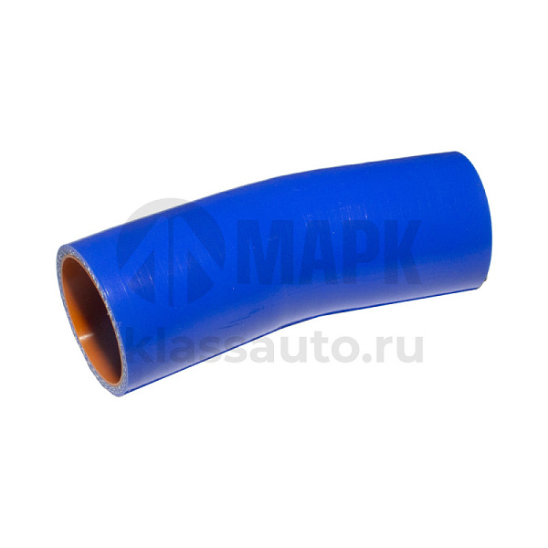 Патрубок интеркулера (силикон) синий (Ф50х80/80) (TRUCKMARK)