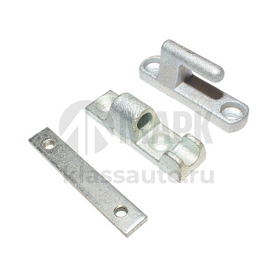 Петля бортовая L=120мм (комплект из 3-х) с закладной пластиной (TrailerParts)