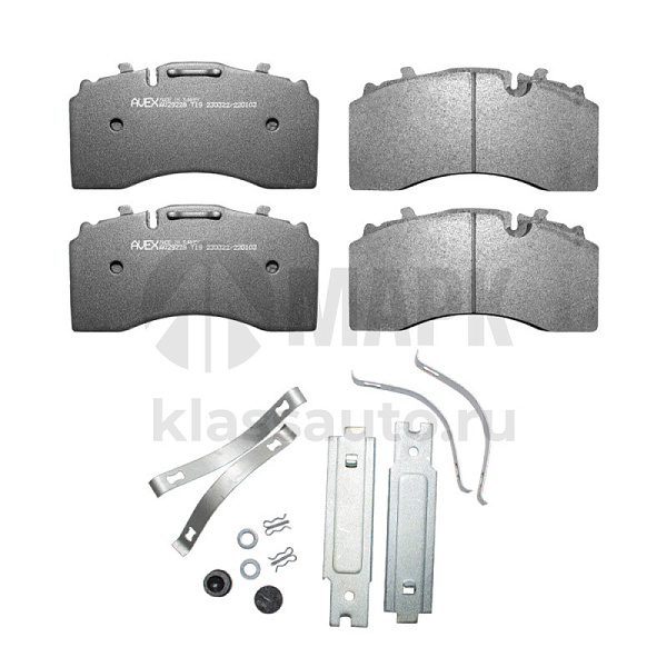 Колодки дисковые 29228 с установочным комплектом (210.8x114.5x30) BPW TSB4309 (AVEX)