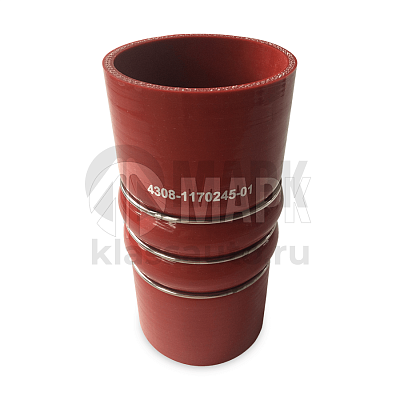 Патрубок интеркулера 4308 (силикон) 4308-1170245-01 (Ф74x162) на а/м Камаз